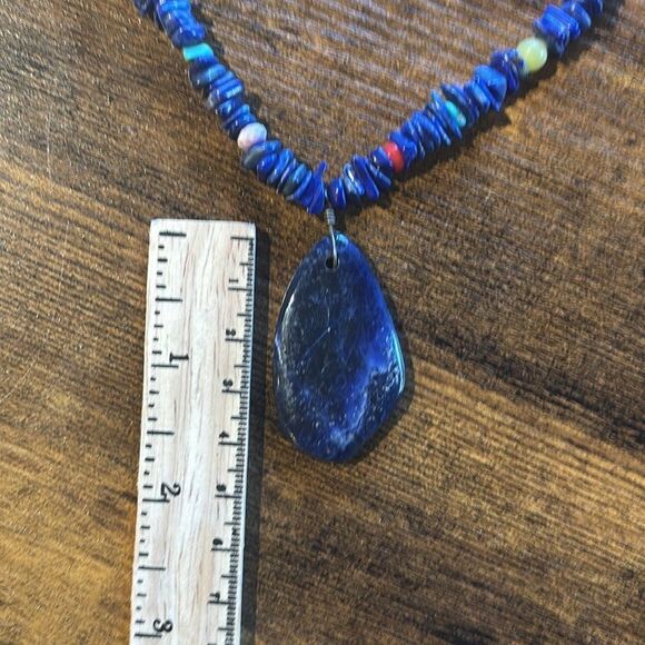 Lapis gemstone necklace - Picture 5 of 6